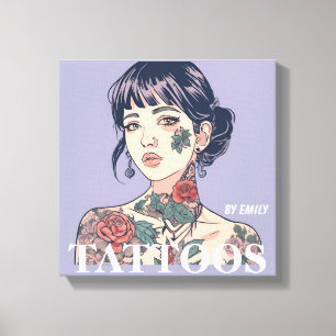Tattoos Salon  Canvas Print