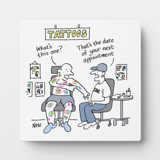 Tattoos Theme Funny Tattooist Plaque (Front)