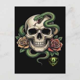 TATV-skull01 Postcard