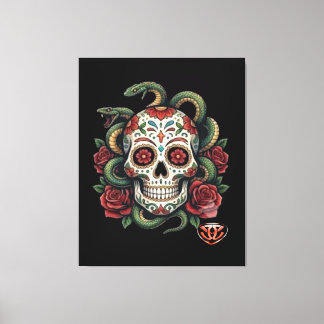 TATV-skull04 Canvas Print