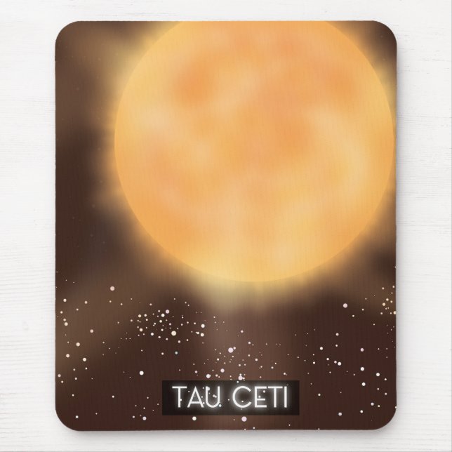 Tau Ceti Space Art poster Mouse Pad (Front)
