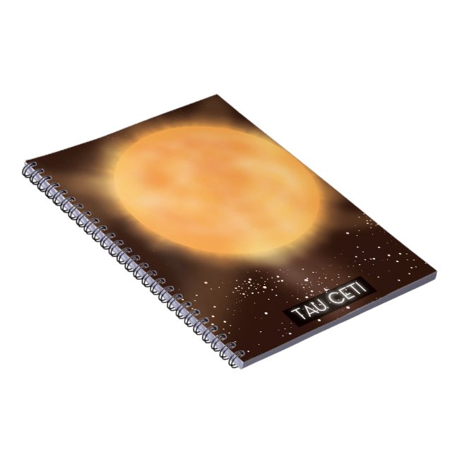 Tau Ceti Space Art poster Notebook (Right Side)