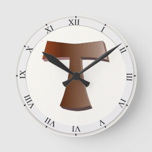 Tau Cross Round Clock