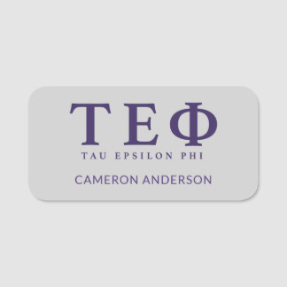 Tau Epsilon Phi Letters Name Tag