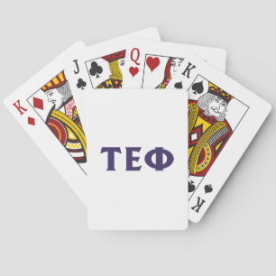 Tau Epsilon Phi Letters Playing Cards