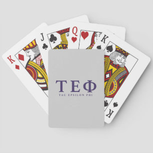 Tau Epsilon Phi Letters Playing Cards