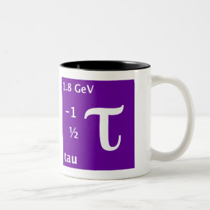 Tau (left handed) Two-Tone coffee mug