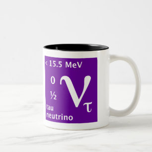 Tau neutrino (left handed) Two-Tone coffee mug