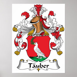Tauber Family Crest Poster