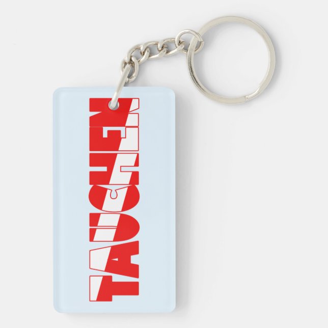 Tauchen (German) Keychain (Back)