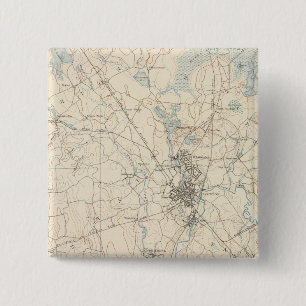 Taunton, Massachusetts 2 Inch Square Button