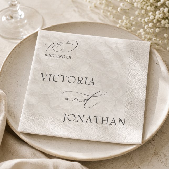 Taupe & Black Simple Elegant  Napkin (Creator Uploaded)