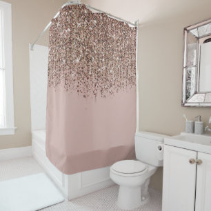 Taupe Blush Pink Rose Gold Bronze Glitter Glam