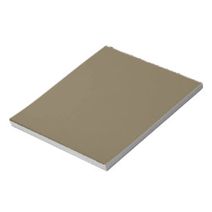 Taupe Brown Colour Background Customizable Notepad