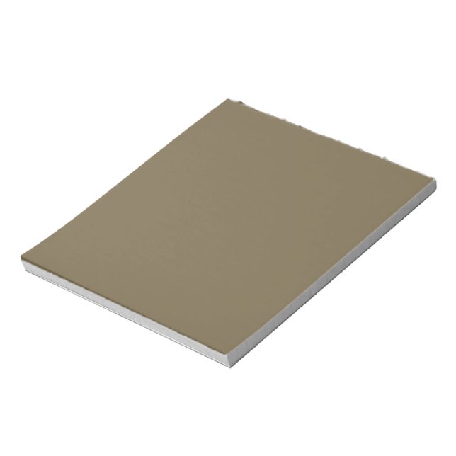 Taupe Brown Colour Background Customizable Notepad (Rotated)