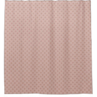 Taupe brumeux/pois rose rideau de douche