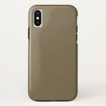 Taupe Coffee Colour Decor Background Customizable iPhone XS Case<br><div class="desc">This custom product is available in a solid taupe coffee colour decor for yourself or as a gift sure to make an impression in all occasions. Click on the "Customize it!" button or link you find on this product page to reveal a set of user friendly designing tools to customize...</div>