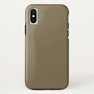 Taupe Coffee Colour Decor Background Customizable iPhone XS Case