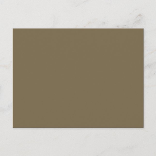 Taupe Coffee Colour Decor Background Customizable Postcard (Front)
