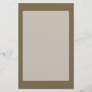 Taupe Coffee Colour Decor Customizable Stationery