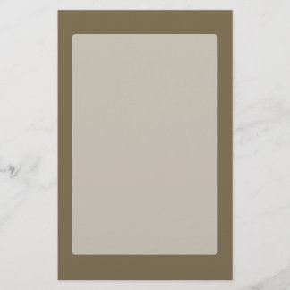 Taupe Coffee Colour Decor Customizable Stationery