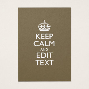 Taupe Coffee Keep Calm And Your Text Easily