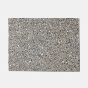 Taupe Concrete Cement Blue Aggregate Sidewalk Doormat