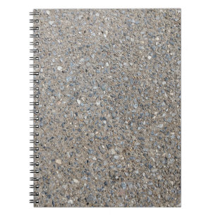 Taupe Concrete Cement Blue Aggregate Sidewalk Notebook