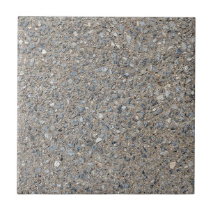 Taupe Concrete Cement Blue Aggregate Sidewalk Tile