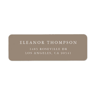 Taupe de typographie minimaliste Serif personnalis