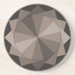 Taupe Design Coaster