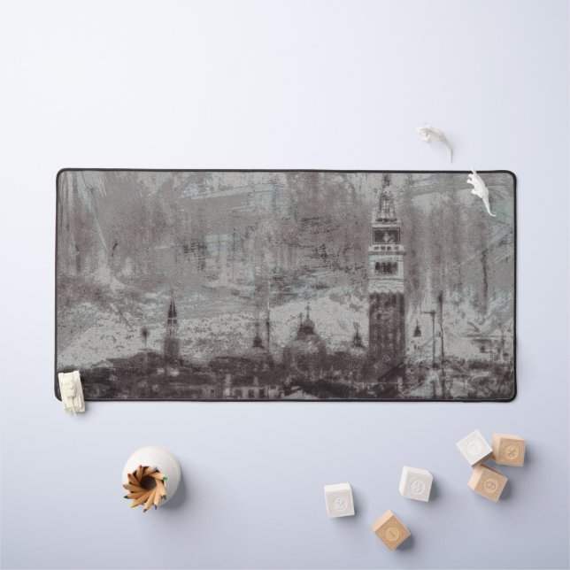 Taupe et Cyan en détresse Skyline Venice Italie (Tableau pour enfants)