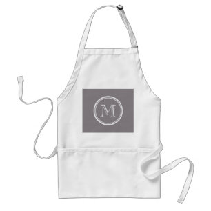 Taupe Grey High End Coloured Personalized Standard Apron