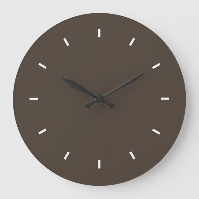 Taupe High Quality Colour Matched Large Clock (Front)