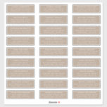Taupe | Individual Guest Address Labels<br><div class="desc">Add a personalized touch to your wedding or event invitations with these simple pre-printed guest address labels. The labels display 27 of your guest's name and address in white lettering with a taupe background. Use the template fields to enter guest names and addresses. Designed to coordinate with our Modern Elegance...</div>