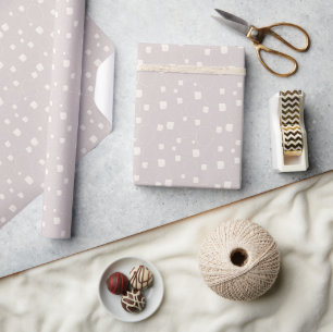 Taupe Ivory Neutral Abstract Modern Minimalist  Wrapping Paper