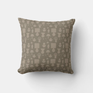 Taupe Light - taupe Throw Pillow