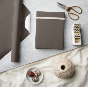 Taupe Matte Wrapping Paper