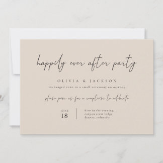 Taupe Moderne Heureusement Jamais Après Invitation