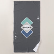 Taupe personnalisée Elégant Serviette de plage