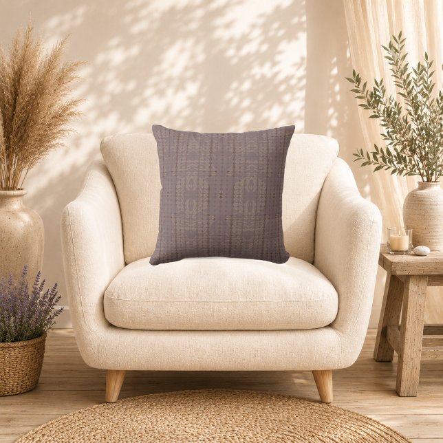 Taupe Reverie Throw Pillow (Creator Uploaded)