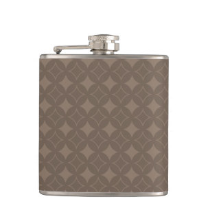 Taupe shippo hip flask