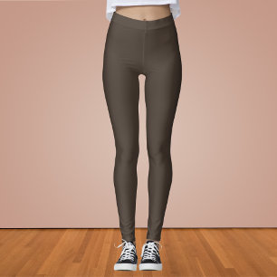 Taupe Solid Colour Leggings
