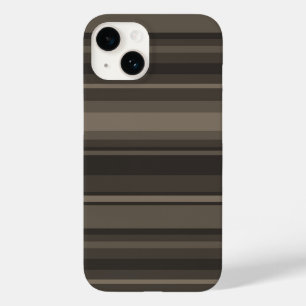 Taupe stripes Case-Mate iPhone 14 case