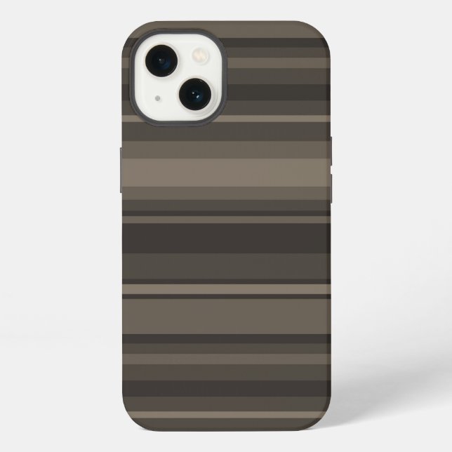 Taupe stripes Case-Mate iPhone case (Back)