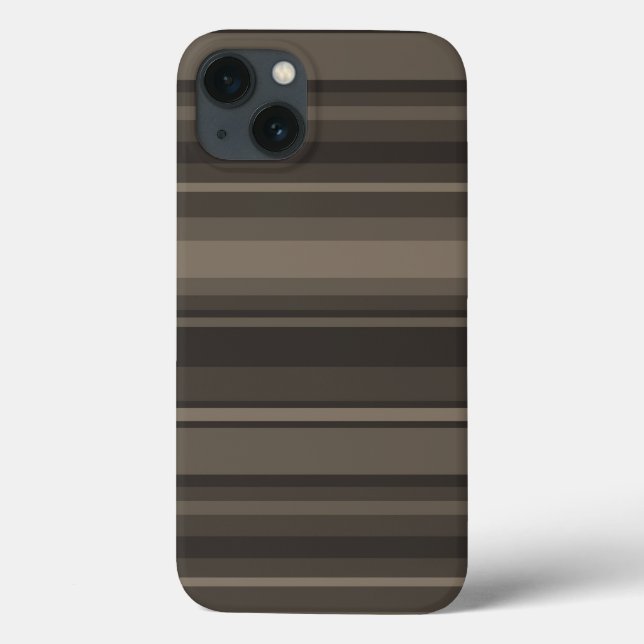 Taupe stripes Case-Mate iPhone case (Back)