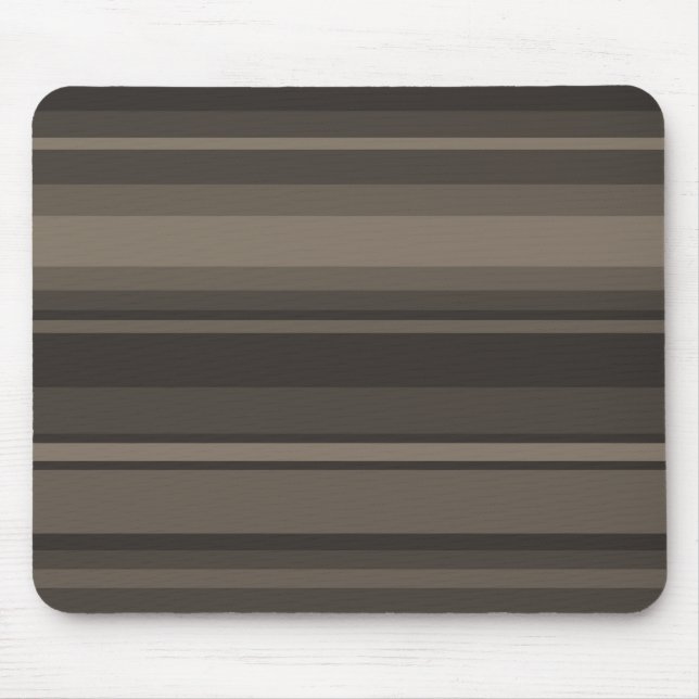 Taupe stripes mouse pad (Front)