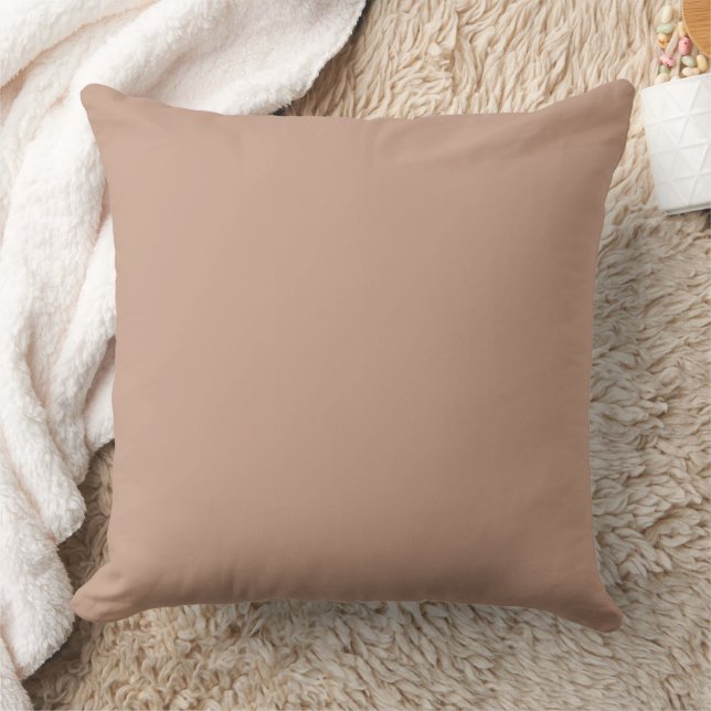 Taupe Throw Pillow (Blanket)
