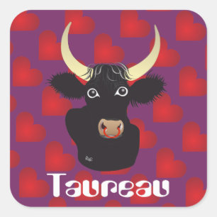 Taureau 21 avril au 20 mai Autocollants Square Sticker