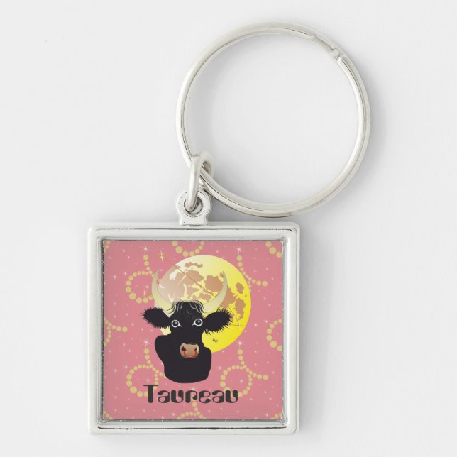 Taureau 21 avril au 20 mai Porte-clés Keychain (Front)